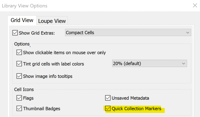 How to use the Lightroom Classic Quick Collection