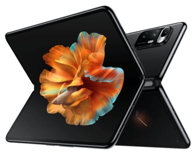 The Xiaomi MI MIX Fold in an open state